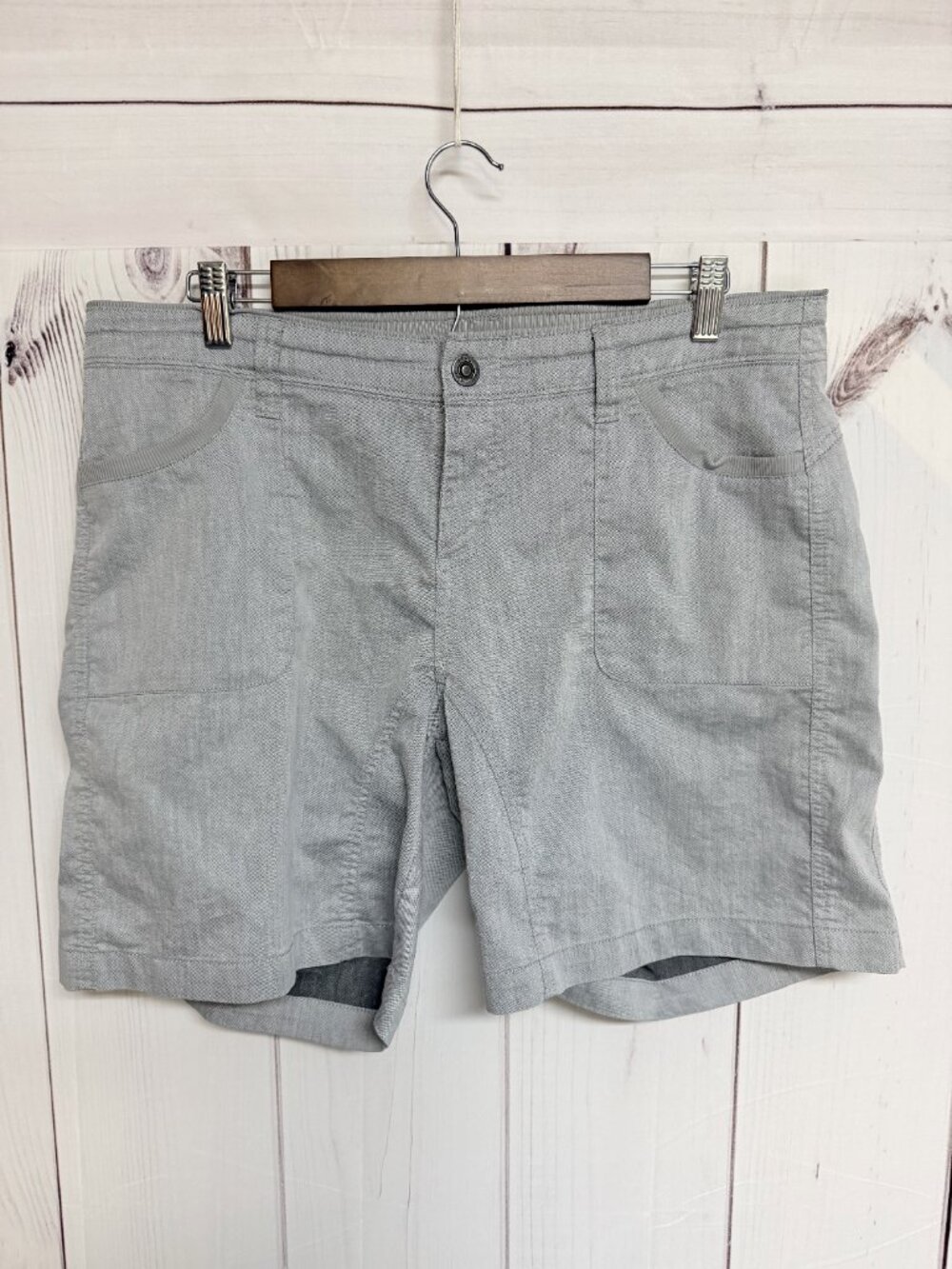 KÜHL Women’s Cabo Shorts‎ 14 Ash Stretch Hiking Summer EUC